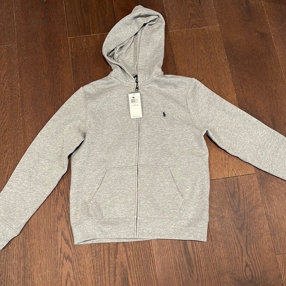 Polo Ralph Lauren Other - Polo Ralph Lauren Grey Hooded Sweatshirt Size L (14/16)